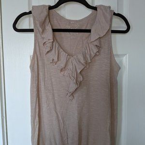 INC Ruffle Tank with scrunchy waist line